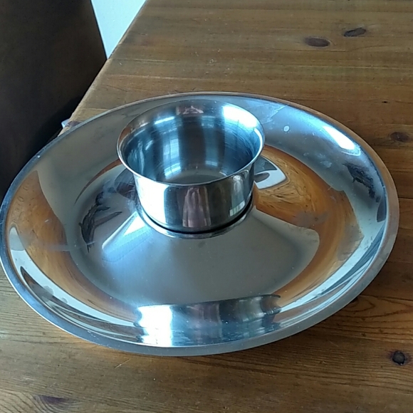 Swedish Heavy Gauge Stainless Steel Appetizer Plat - Picture 1 of 2